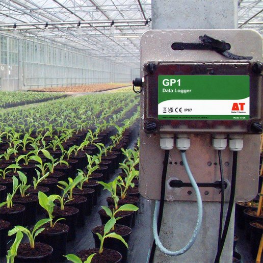 GP1-Logger von Delta-T im Gewächshaus